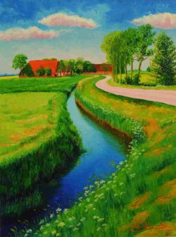 Jan ten Hoope<br />Boerderij aan de weg naar Kommerzijl