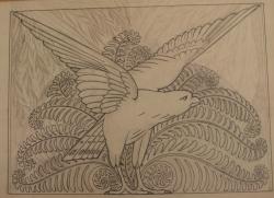 Berend Gerrit Barlinckhoff<br />Adelaar met gespreide vleugels