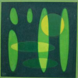 Pieter Compaan<br />Compositie, geelgroen