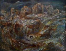 Hendrik de Vries<br />Ruïnes in een rotslandschap