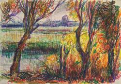 Jan ten Have<br />Kleurrijke bomen langs water