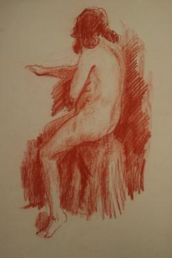 Jan ten Have<br />Vrouwelijk naakt zittend