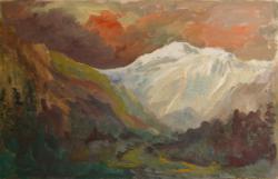 Andries Groen<br />Bignasco vanuit Cavergno