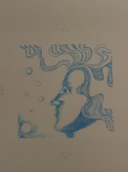 Ger van Norden<br />de 4 elementen, in blauw