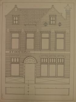 Cornelis Pieter de Wit<br />Ontwerp van voorgevel van schoolgebouw