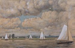 Berend Hoving<br />Zeilboten op het Paterswoldse Meer