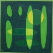 Pieter Compaan<br />Compositie, geelgroen