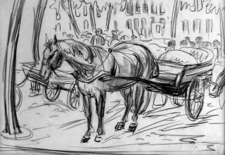 Berend Hoving<br />Paard en wagen