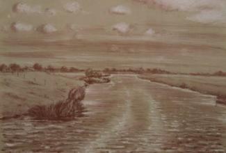 Herman van Wissen<br />Reitdiep bij Wierumerschouw