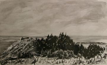 Andries Groen<br />Eindpunt van West-Terschelling