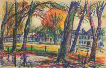 Jan ten Have<br />Dorpsweg met bomen