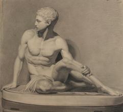 Cornelis Pieter de Wit<br />Zittende jongeman uit de oudheid