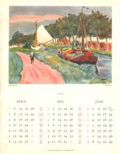 Johannes Ates, Johan Dijkstra, Ekke Abel Kleima en Jannes de Vries<br />Ploegkalender